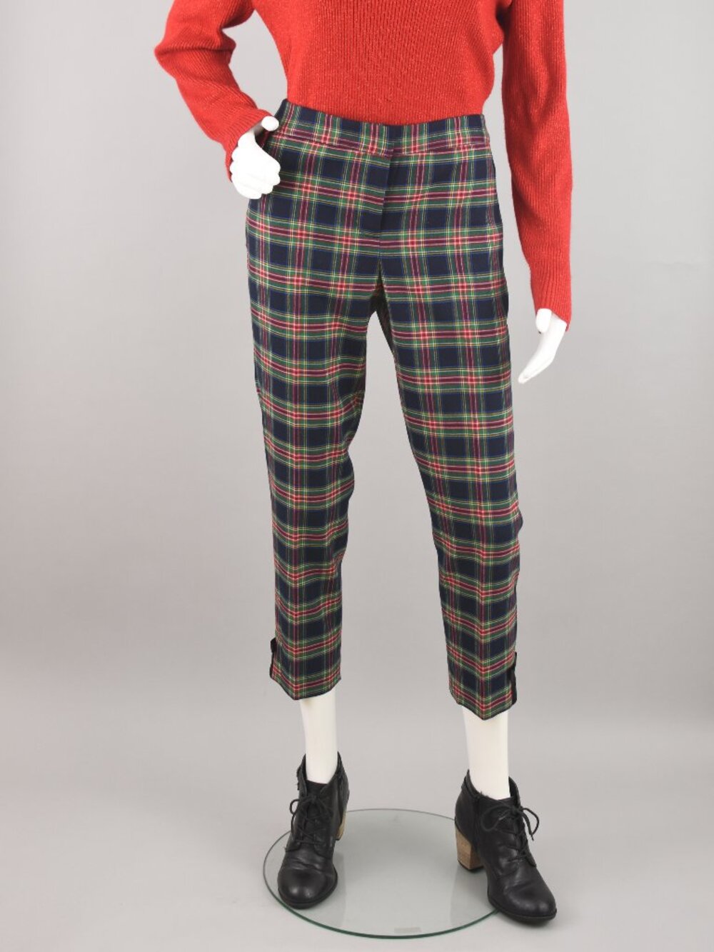 Talbots Tartan Plaid Wool Blend Ankle Pants NWT, Women's Petite Size 4